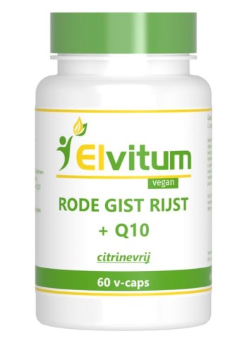 Elvitaal/elvitum Rode gist rijst met Q10 (60 Vegetarische capsules)