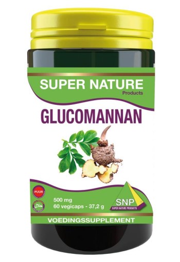 SNP Glucomannan 500mg puur (60 Vegetarische capsules)