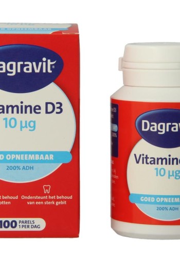 Dagravit Vitamine D pearls 400IU (100 Stuks)
