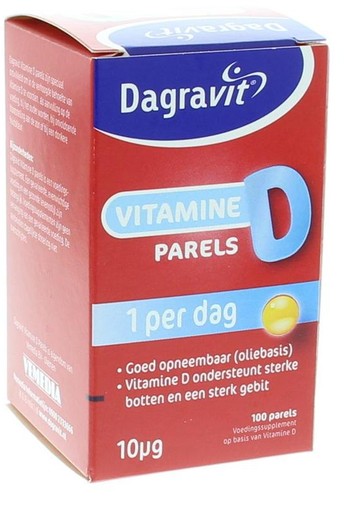 Dagravit Vitamine D pearls 400IU (100 Stuks)