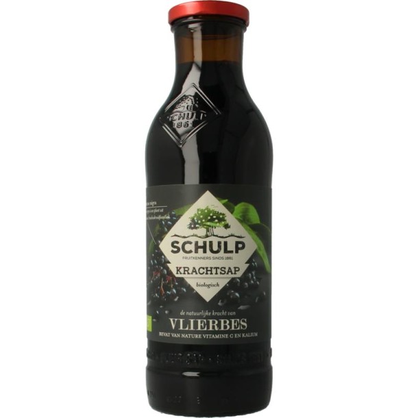 Schulp Krachtsap vlierbessensap puur bio (750 Milliliter)