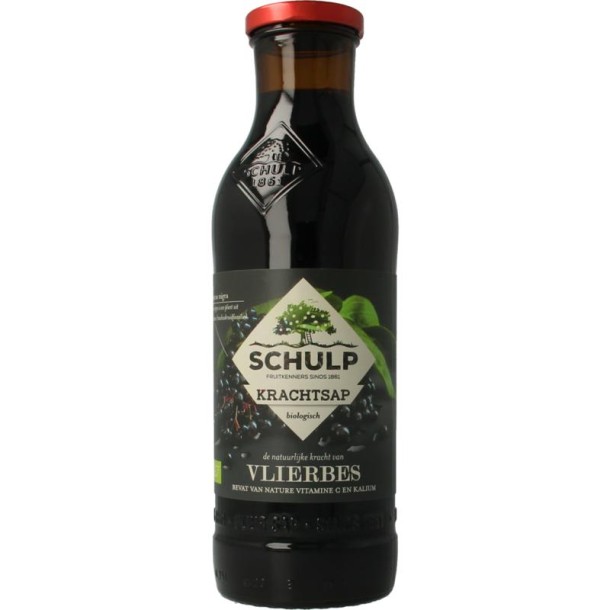 Schulp Krachtsap Vlierbes puur bio (750 Milliliter)