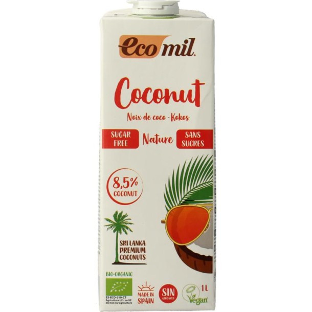 Ecomil Kokosmelk naturel bio (1 Liter)