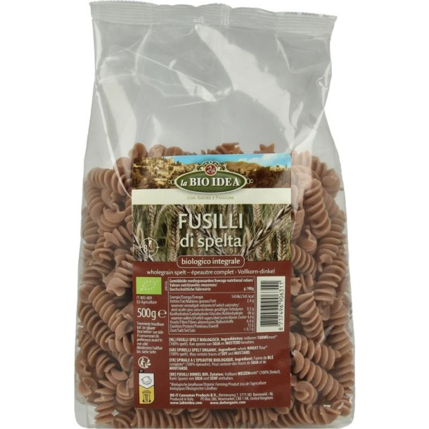 Bioidea Spelt fusilli bio (500 Gram)