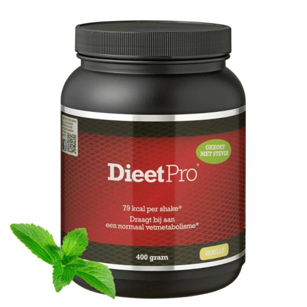 Dieet Pro Stevia vanille (400 Gram)