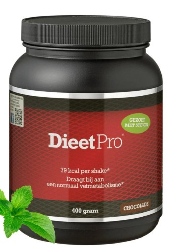 Dieet Pro Stevia chocolade (400 Gram)