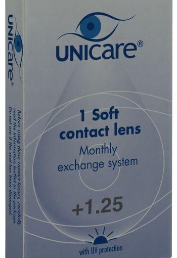Unicare Maandlens +1.25 (1 Stuks)