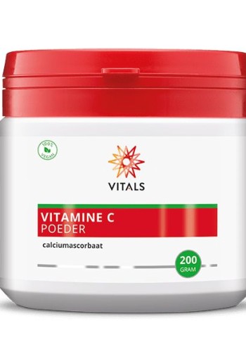 Vitals Vitamine C poeder (calciumascorbaat) (200 Gram)