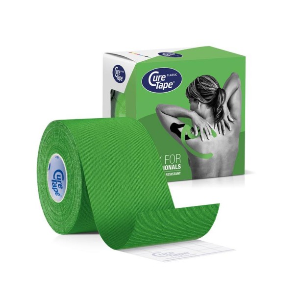 Curetape Kinesiotape groen 5cm x 5m (1 Stuks)