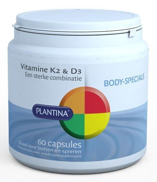 Plantina Vitamine K2 en D3 (60 Capsules)
