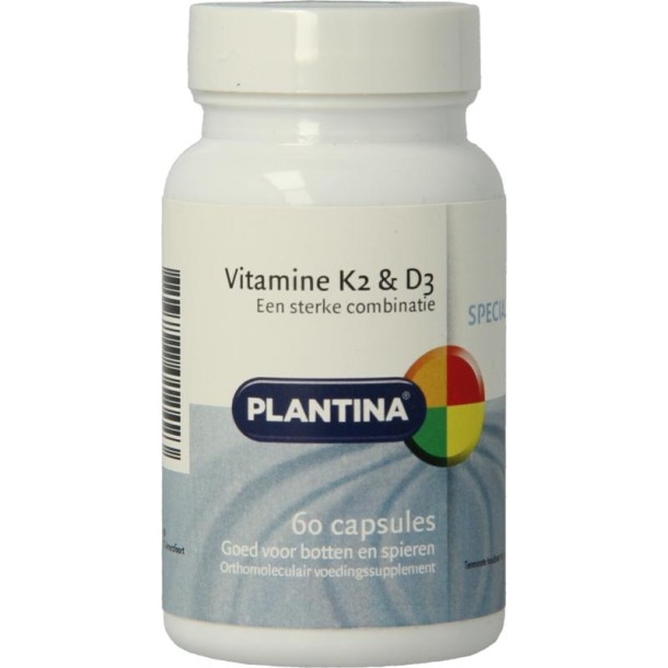 Plantina Vitamine K2 en D3 (60 Capsules)