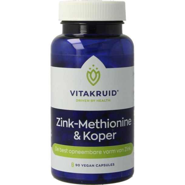 Vitakruid Zink methionine koper 90 Capsules