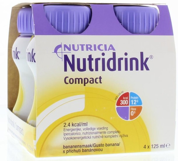 Nutridrink Compact banaan 125ml (4 Stuks)