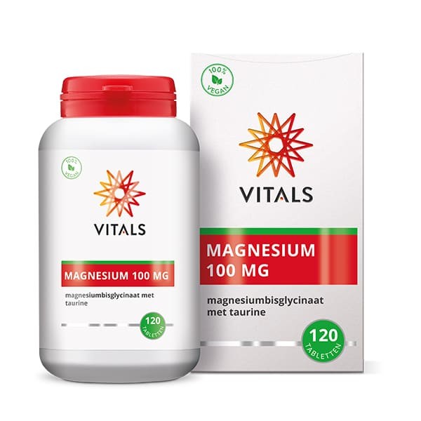 Vitals Magnesiumbisglycinaat 100 mg (120 Tabletten)