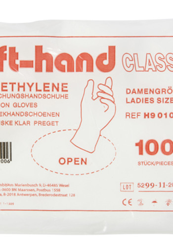 Softhand Onderzoekhandschoen poly dames (100 Stuks)