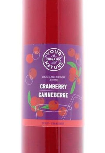 Your Organic Nat Cranberry siroop bio (500 Milliliter)