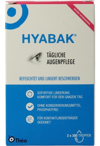 Hyabak Oogdruppels duopack (2 Stuks)