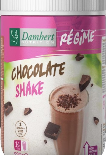 Damhert Regime maaltijd shake chocolade (520 Gram)