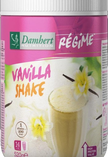 Damhert Regime maaltijd shake vanille (520 Gram)