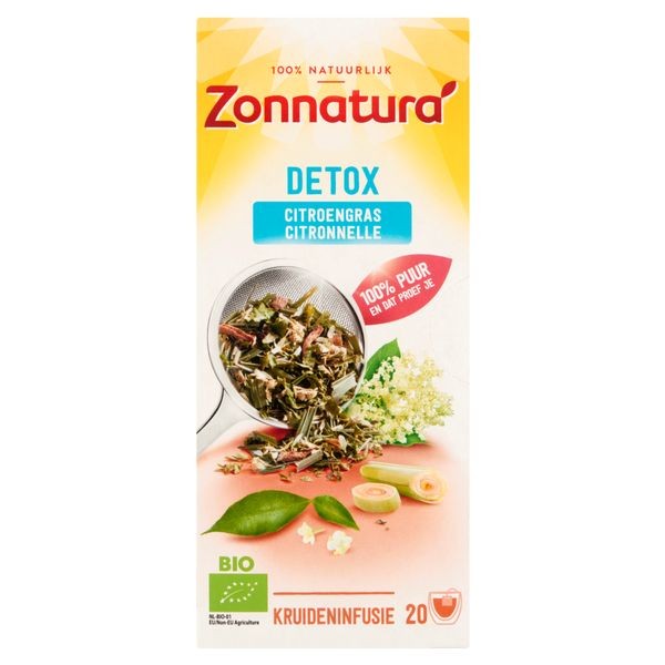 Zonnatura Detox citroengras bio (20 Zakjes)