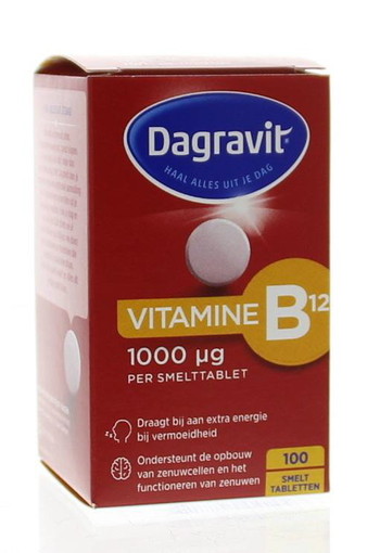 Dagravit Vitamine B12 1000mcg smelt (100 Tabletten)