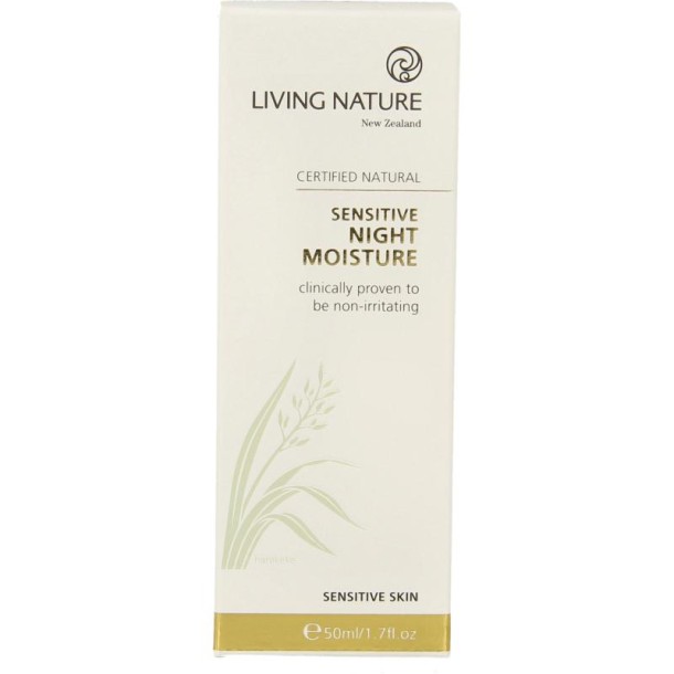 Living Nature Nachtcreme gevoelige huid (50 Milliliter)