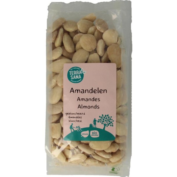 Terrasana Amandelen wit bio (250 Gram)