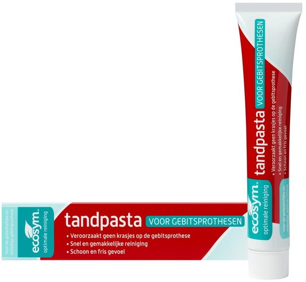 Ecosym Tandpasta voor gebitsprotese (75 Milliliter)