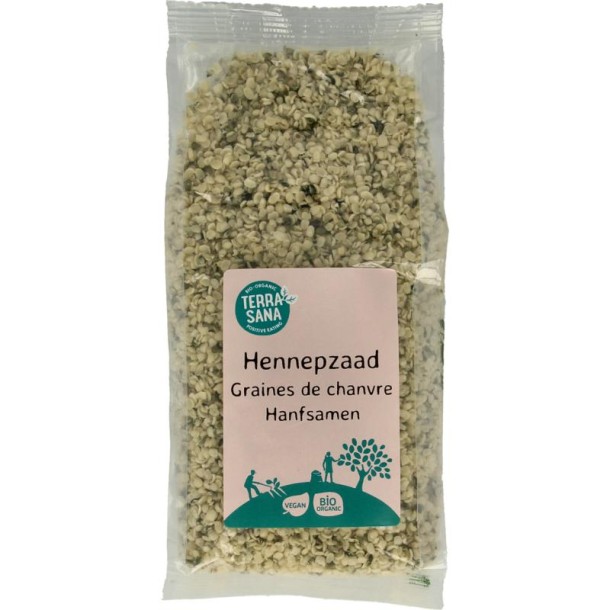 Terrasana RAW Hennepzaad gepeld bio (250 Gram)