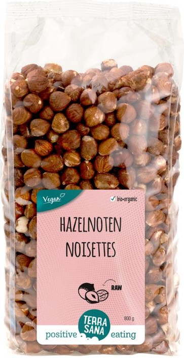 Terrasana Hazelnoten bruin gepeld bio (800 Gram)