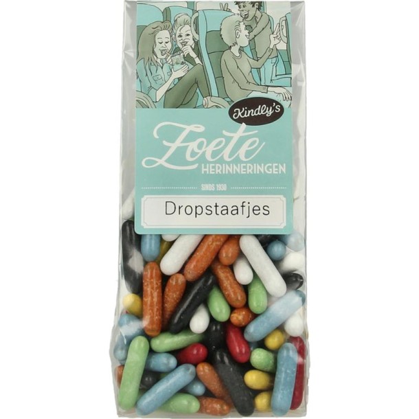 Kindly's Dropstaafjes zoete herinneringen (170 Gram)