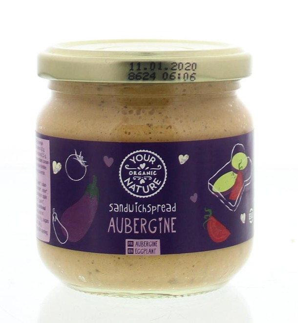 Your Organic Nat Sandwichspread aubergine bio (180 Gram)