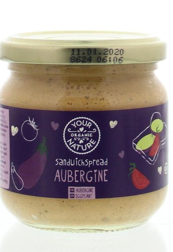 Your Organic Nat Sandwichspread aubergine bio (180 Gram)