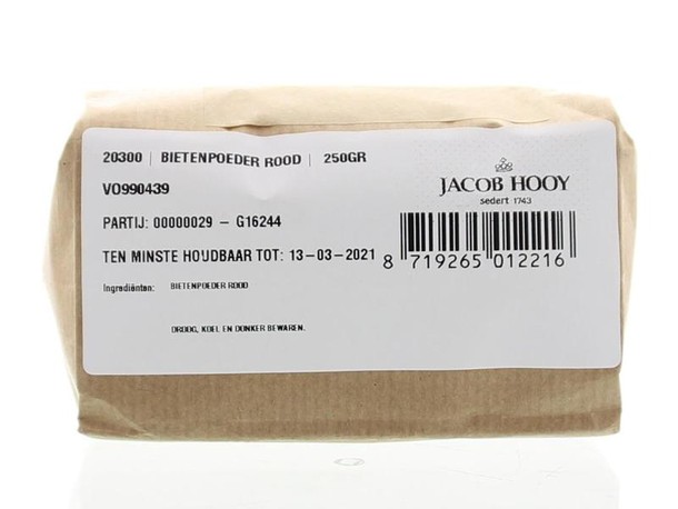 Jacob Hooy Bietenpoeder rood (250 Gram)