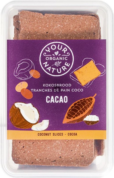 Your Organic Nat Kokosbrood cacao bio (225 Gram)
