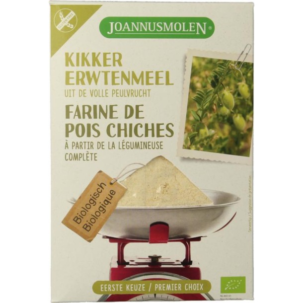 Joannusmolen Kikkererwtenmeel eerste keuze bio (275 Gram)