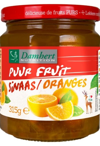 Damhert Puur fruit confituur sinaas (315 Gram)