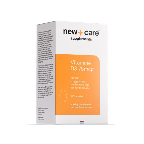 New Care Vitamine D3 75mcg (100 Capsules)