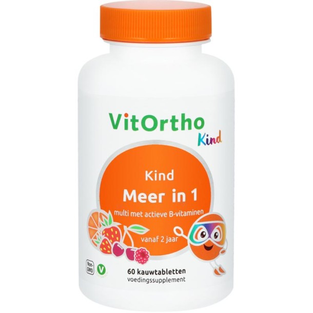 Vitortho Meer in 1 kind (60 Kauwtabletten)