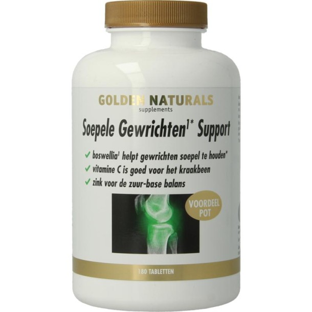 Golden Naturals Soepele gewrichten support (180 Tabletten)