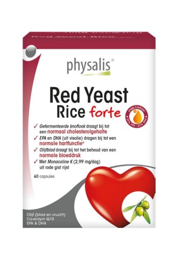 Physalis Rode gist rijst (60 Capsules)