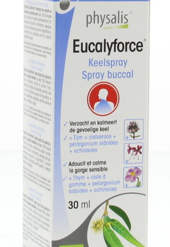 Physalis Eucalyforce keelspray bio (30 Milliliter)