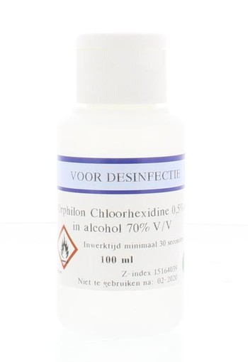 Orphi Chloorhexidine 0,5% in alcohol 70% v/v (100 Milliliter)