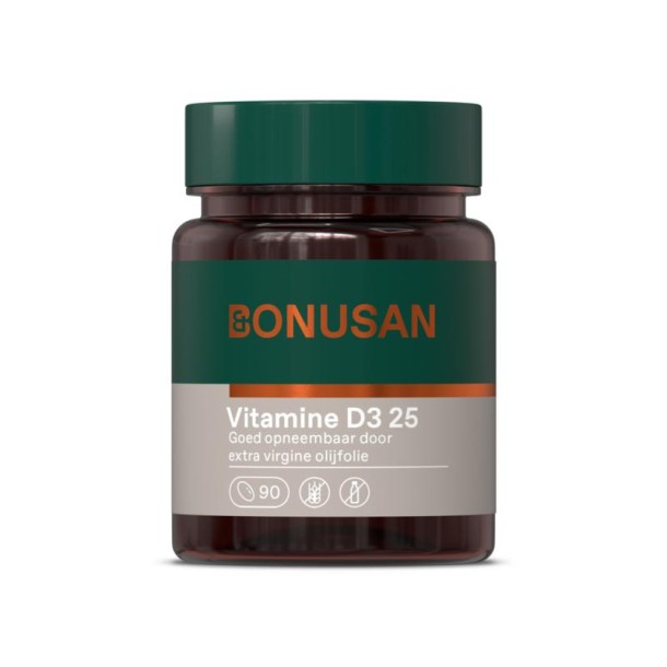 Bonusan Vitamine D3 25mcg (90 Capsules)