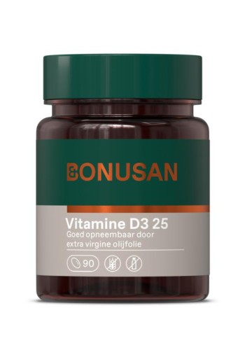 Bonusan Vitamine D3 25mcg (90 Capsules)