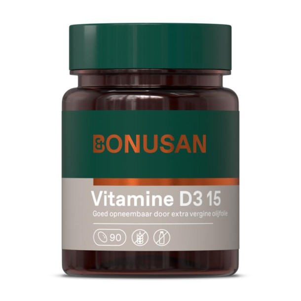 Bonusan Vitamine D3 15 (90 Softgels)