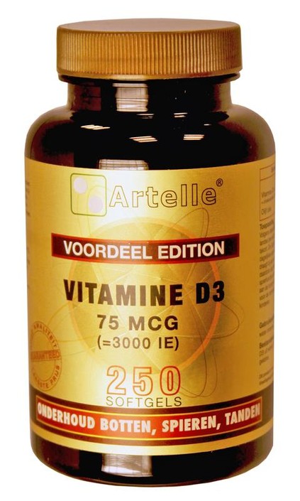 Artelle Vitamine D3 75mcg (250 Capsules)