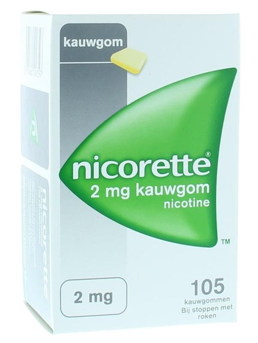 Nicorette Kauwgom 2mg classic (105 Stuks)