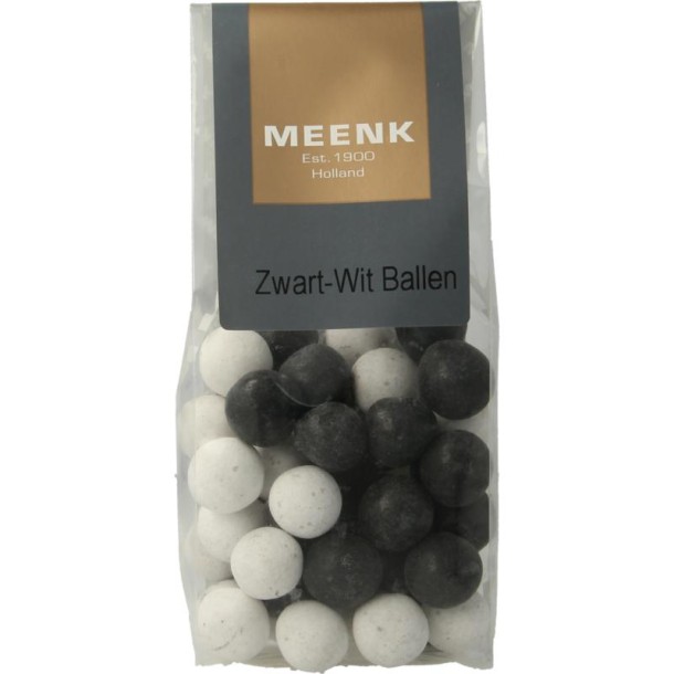 Meenk Zwart wit ballen (170 Gram)