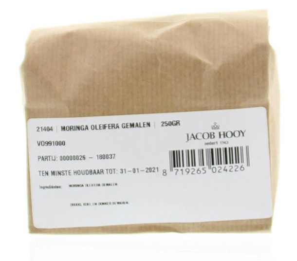 Jacob Hooy Moringa oleifera gemalen (250 Gram)